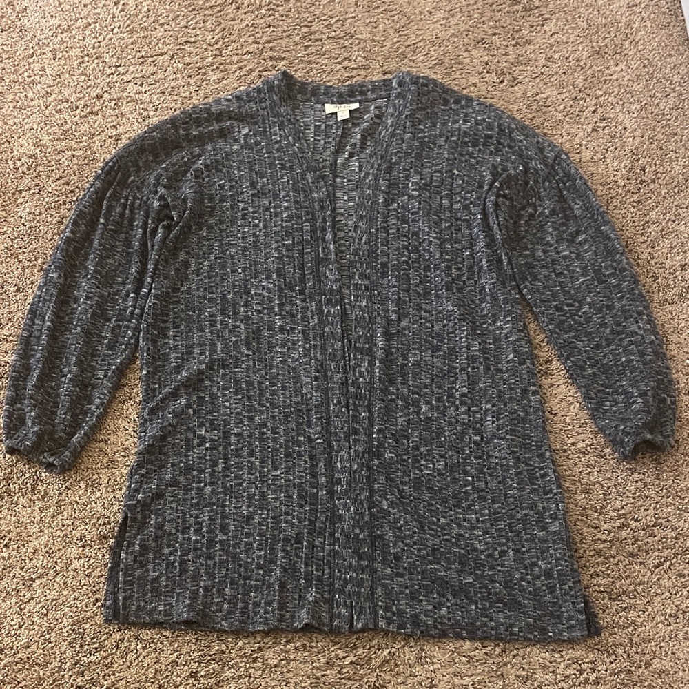 Style & Co. Textured Blue Cardigan- Small